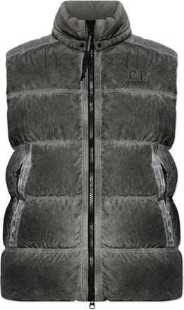 C.P. Company Donsjas - Heren - Bodywarmers - Grijs - M - Leer - Jassen