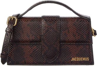 Jacquemus The Bambino Python-Embossed Leather Shoulder Bag