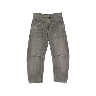 Nili Lotan Faded Patch-pocket Jeans