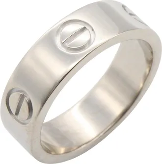 Cartier Silver White Gold (18K) Band Ring (Pre-Owned)