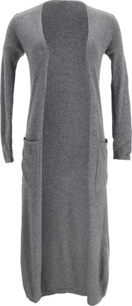 Theory Open Front Cardigan in Grey Cashmere