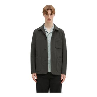 Paul Smith Jas met knopen en opgestikte zakken - Heren - Zomerjassen - Groen - M - Nylon - Jassen