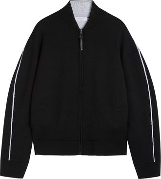 Givenchy Couture Logo-intarsia Wool-blend Cardigan - Black - XL