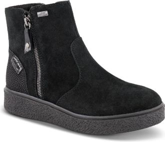 Rieker Winterlaarzen met waterafstotende technologie - Dames - Winterlaarzen - Zwart - 37 EU - Leer - Schoenen