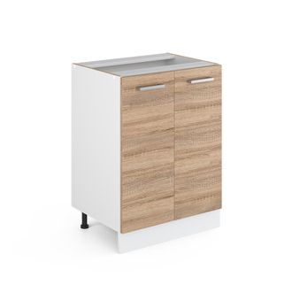 Vicco Mueble Bajo De Cocina R-line, Sonoma, 60 Cm Sin Encimera