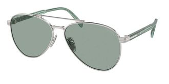 Prada PR A58S 1BC10G Mens Sunglasses Silver Size 61