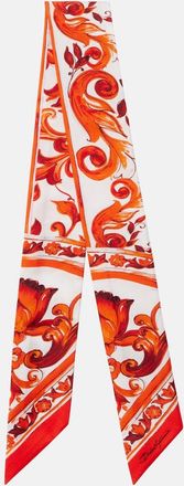 Dolce & Gabbana Majolica silk twill scarf
