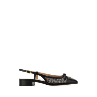 Valentino Garavani Pumps, female, Black, Size: 7 US Valet Du Roi Slingback Ballerina