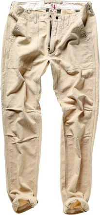 Relwen Mens Cotton Linen Supply Pant In Biscuit