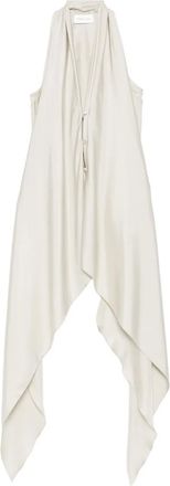Christian Wijnants Top asimmetrico con scollo allamericana - Bianco