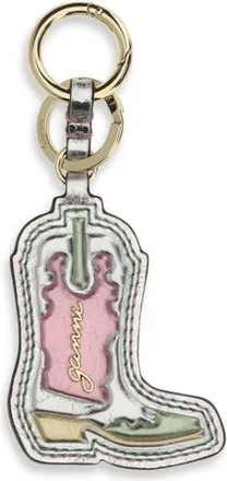 Ganni Zilveren Polyethyleen Sleutelhanger