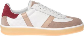 Baldinini Suede en Leren Sneaker - Dames - Sneakers - Wit - 36 EU - Leer - Schoenen