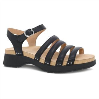 Dansko Womens Roxie Strappy Bright Sandal In Black