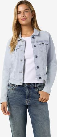 Noisy May Jeansjacke NOISY MAY NMDEBRA L/S DENIM JACKET LB NOOS, Damen, Gr. XS, light blau denim, Web, Obermaterial: 75% Baumwolle, 24% Polyester, 1% Elasthan, 