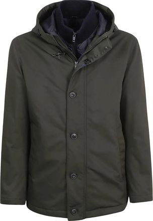 Fay Giacca Double Front - - Coats - Uomo - Verde - M