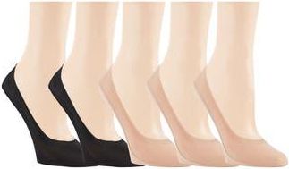 Elie Tahari 5-Pack Ballet Cut Socks in Nude /Black at Nordstrom Rack, Size 9/11