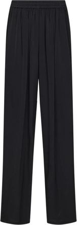 Alaia Rechte Cady Broek - Dames - Wijde Broeken - Zwart - XS - Broeken