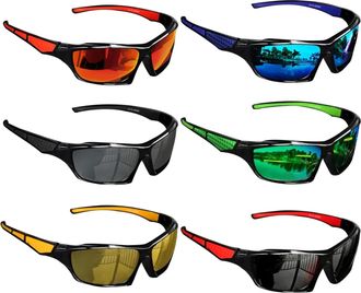 Generic 6 Polarised Sunglasses Men Fishing, Mens Polarized Sunglasses, UV Sunglass Polarized Glasses For Men, Polarizeds UV Protection Lightweight Sun Glasses