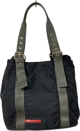 Prada Black Nylon Tote Bag (Pre-Owned)