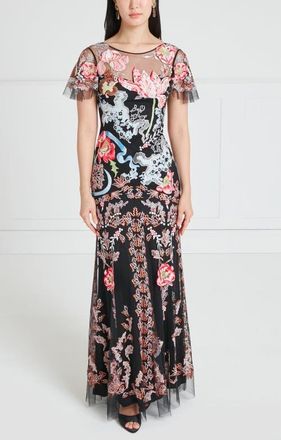 Temperley London Bilbao Gown in Black at Nordstrom, Size 12