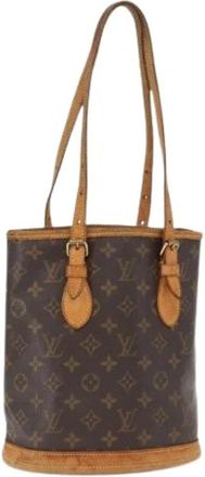 Louis Vuitton Pre-owned Bucket Bags, female, Brown, Size: ONE SIZE Pre-owned Bucket Bag