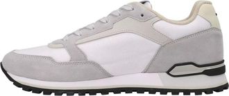 HUGO BOSS Schoenen, Heren, Grijs, 40 EU, Suède, Witte Suède en Stoffen Sneakers