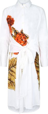 Ferragamo Botanical Print Shirt Dress