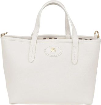 Burberry Bloomsbury Mini Tote - Dames - Shoppers - Beige - ONE Size - Leer - Tassen