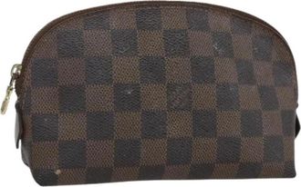 Louis Vuitton Pre-owned Canvas Clutch - Dames - Vintage Clutch - Bruin - ONE Size - Vintage