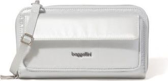 Baggallini RFID Phone Wallet Crossbody Bag in Silver Metallic at Nordstrom