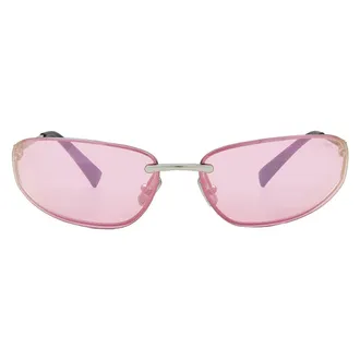 Miu Miu Pink Mirror Lilac Wrap Ladies Sunglasses MU A50S 1BC70J 68