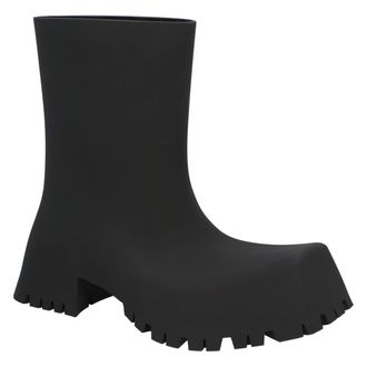 Balenciaga Womens Trooper Rubber Boot Black - Size EU 37