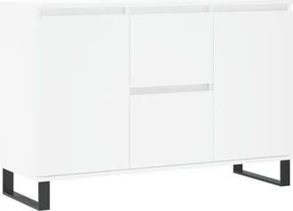 vidaXL Aparador de madera de ingeniería blanco 101,5x35x70 cm Vidaxl