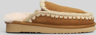 Mou Eskimo Slipper Slipper-mule In Brown Suede