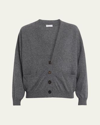 Brunello Cucinelli Cashmere Relaxed Cardigan Sweater