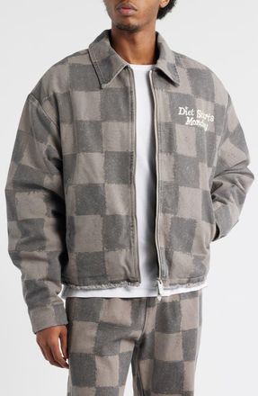 Diet Starts Monday Dylan Jacket in Checkered Grey at Nordstrom, Size Medium