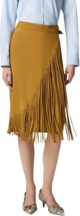 Pinko Pinko, Rokken, Dames, Oranje, S, Midi Rok
