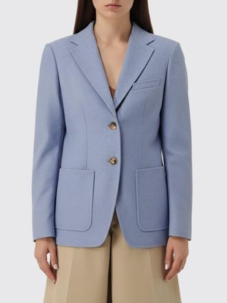 Max Mara Jacket MAX MARA Woman color Gnawed Blue