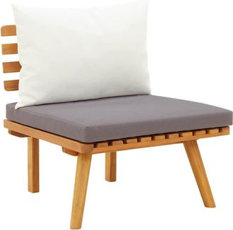vidaXL Vidaxl - Silla De Jard&iacute;n Con Cojines Madera Maciza De Acacia