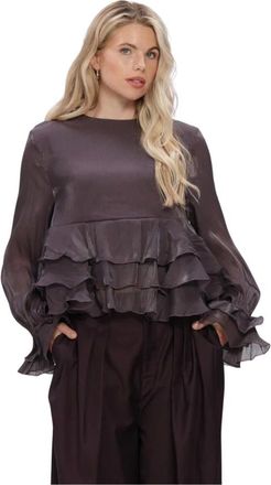 Gestuz GZlicie Blouse - Dames - Blouses & Shirts - Paars - Maat: XS Viscose