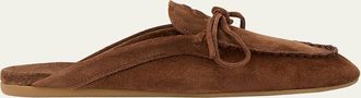 Miu Miu Sabot Suede Moccasin Mules