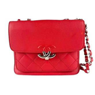 Chanel Pre-owned Vintage Shoulder Bag - Dames - Pre-owned - Rood - Maat: ONE Size Leer