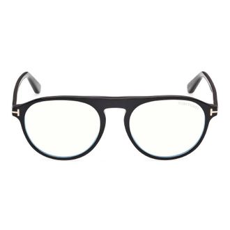 Tom Ford Blue Light Block Pilot Mens Eyeglasses FT6118-B 001 52
