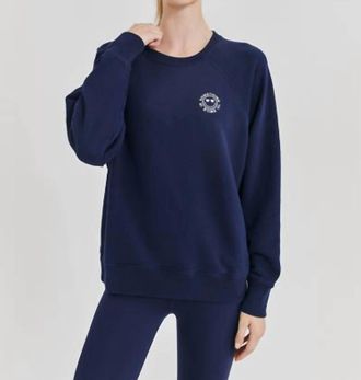 Something Navy Something To Smile In Sweatshirt In Navy