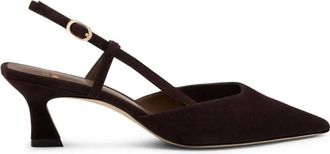 Stuart Weitzman Vinnie 50 Slingback - Dames - Schoenen - Bruin - Maat: 36 EU Leer