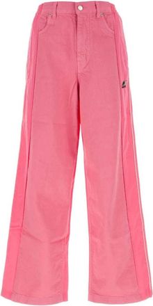 AMBUSH Wide Broeken - Dames - Wijde Broeken - Roze - W28 - Katoen - Broeken