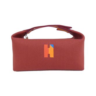 Herm&egrave;s Black Rouge H Canvas Pouch (Pre-Owned)