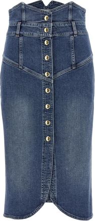 Elisabetta Franchi Blue Denim skirt