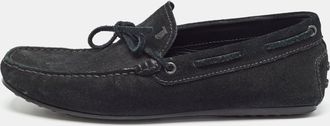 Tod's Tods Black Suede Slip On Loafers