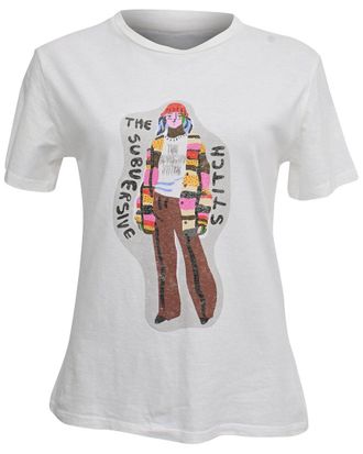 Dior The Subversive Stitch Printed T-Shirt, Size Int, Xs (Authentic Pre-Loved)